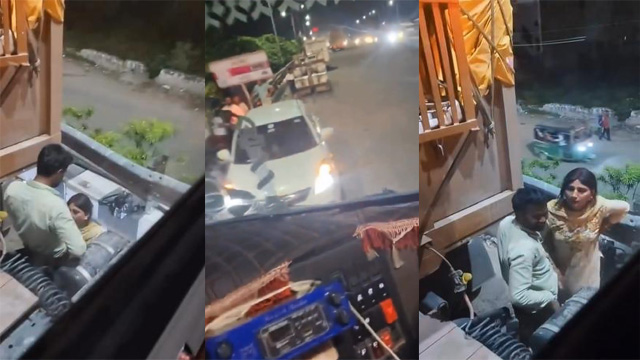 Hot Paid Randi Blowjob Truck Driver On Public Road Free Watch