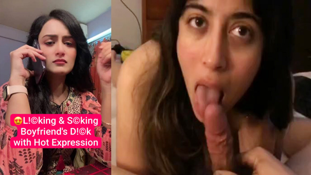 Stunning Actress Sucks Boyfriend Hard MMS Viral