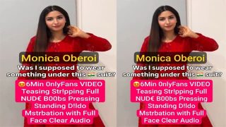 Punjabi NRI Monica Oberoi Famous – Teasing Stripping Mstebation Video HD