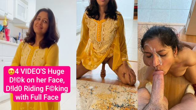 Desi Wife Huge Dildo – Face Riding Hard Fuck MMS