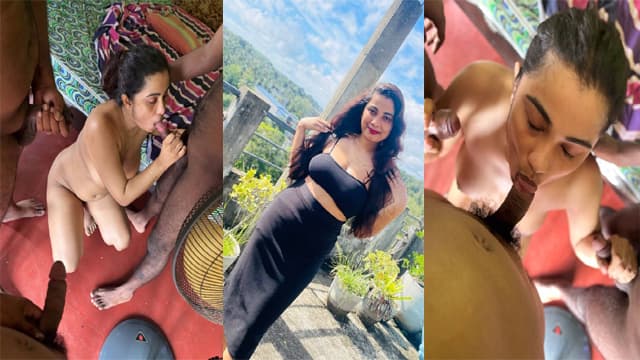 Gorgeous Lankan Wife Having 4some with Her Husbands Friends
