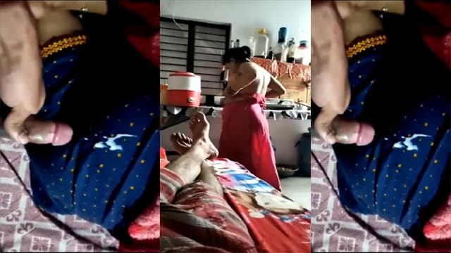 Tharki Desi Son Cum On Sleeping Mom Ass