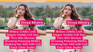 Divya Mistry Sexy Wet Shower Live First Time