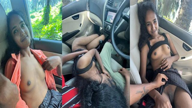 Mallu Young Slim GF Secret Car Sex Captured