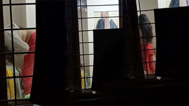 Beautiful Neighbor Girl Changing Clothes Arousing
