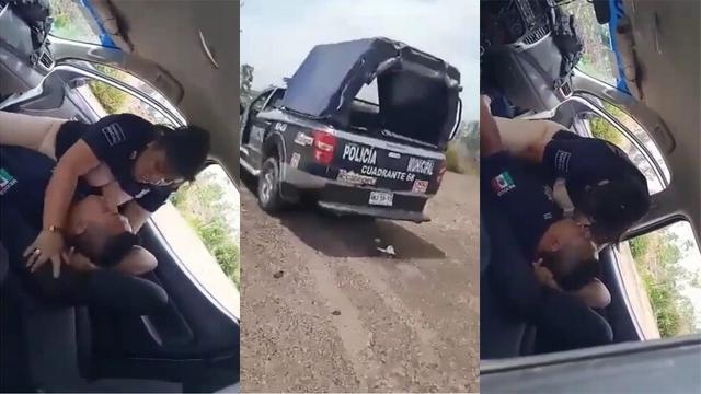 Guy Secretely Cops are fucking in car in an abandoned field Leak