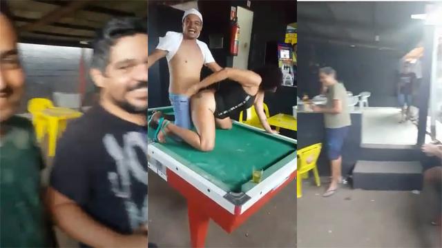 Dringking Lady Fucked her in the club in front of others