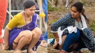 Random Bhabhi Left Saree Pissing Sexy Ass Secret