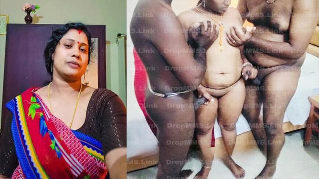 Theni Cuckold Wife Shared Threesome Deep Inside Hard Fuck